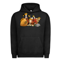 Pigment Black farm animals with sunflower headbands Urban Hoodie - Jasminsmagicworld