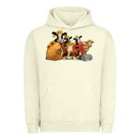 Pigment Pistachio farm animals with sunflower headbands Urban Hoodie - Jasminsmagicworld