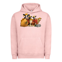Pigment Salmon farm animals with sunflower headbands Urban Hoodie - Jasminsmagicworld
