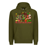 Army Green jesus the reason for the season Premium Hoodie - MaliasSmallBusiness