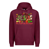 Burgundy jesus the reason for the season Premium Hoodie - MaliasSmallBusiness