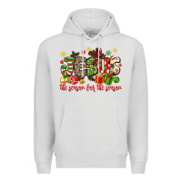 Dove Grey jesus the reason for the season Premium Hoodie - MaliasSmallBusiness