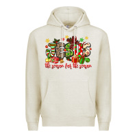 Oatmeal Heather jesus the reason for the season Premium Hoodie - MaliasSmallBusiness