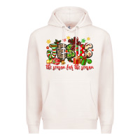 Pale Pink jesus the reason for the season Premium Hoodie - MaliasSmallBusiness