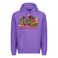 Purple jesus the reason for the season Premium Hoodie - MaliasSmallBusiness