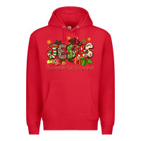 Red jesus the reason for the season Premium Hoodie - MaliasSmallBusiness