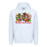 White jesus the reason for the season Premium Hoodie - MaliasSmallBusiness