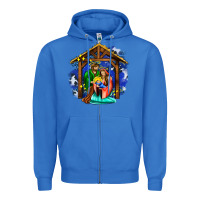 True Royal jesus and mary with god Zipper Hoodie - AdoDesignShop
