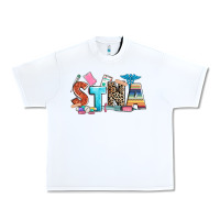 White stna Urban Heavy Tee - Zillion Design Studio