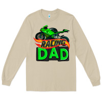 Mushroom racing dad with racing motorcycle Long Sleeve Tee - AdoDesignShop