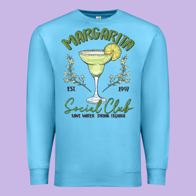 Margarita Social Club Premium Sweatshirt Designed By Maliassmallbusiness
