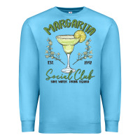 Ocean Blue margarita social club Premium Sweatshirt - MaliasSmallBusiness