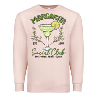 Pale Pink margarita social club Premium Sweatshirt - MaliasSmallBusiness