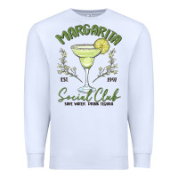 White margarita social club Premium Sweatshirt - MaliasSmallBusiness
