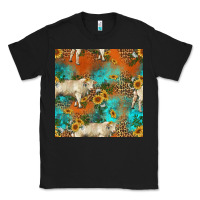 Black western charolais cow seamless pattern Classic Tee - HRA Design Shop