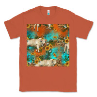 Copper western charolais cow seamless pattern Classic Tee - HRA Design Shop