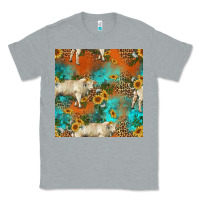 Heather Grey western charolais cow seamless pattern Classic Tee - HRA Design Shop