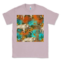 Lilac western charolais cow seamless pattern Classic Tee - HRA Design Shop