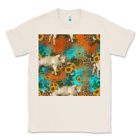 Natural western charolais cow seamless pattern Classic Tee - HRA Design Shop