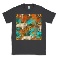 Smoke western charolais cow seamless pattern Classic Tee - HRA Design Shop