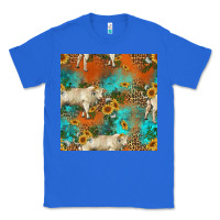 True Royal western charolais cow seamless pattern Classic Tee - HRA Design Shop