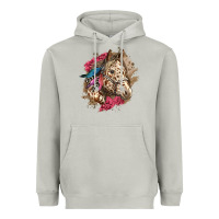 Moon Dust Floral Appaloosa Horse With Feathers Heavyweight Hoodie - LillyAllenDesigns