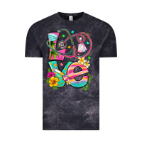Cloud Black love summer nurse Vintage Tee - texasbilliewilder
