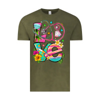 Vintage Olive love summer nurse Vintage Tee - texasbilliewilder