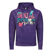 Cloud Purple dental squad with cowhide Vintage Hoodie - texasbilliewilder