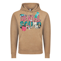 Vintage Coffee dental squad with cowhide Vintage Hoodie - texasbilliewilder