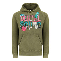 Vintage Olive dental squad with cowhide Vintage Hoodie - texasbilliewilder