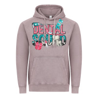Vintage Zinc dental squad with cowhide Vintage Hoodie - texasbilliewilder