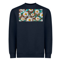 Navy leopard daisy Heavyweight Sweatshirt - RanaPortraitStore