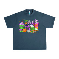 Midnight Navy Halloween Nurse Coffee Cups Urban Heavy Tee - texasbilliewilder