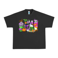 Pigment Black Halloween Nurse Coffee Cups Urban Heavy Tee - texasbilliewilder