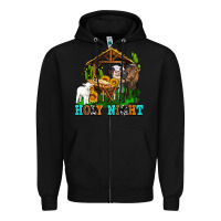 Black holy nıght cows and sunflowers Zipper Hoodie - AdoDesignShop