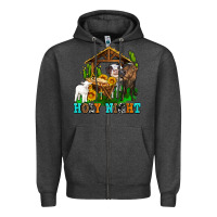 Charcoal Heather holy nıght cows and sunflowers Zipper Hoodie - AdoDesignShop