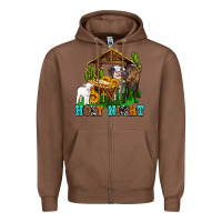 Chestnut holy nıght cows and sunflowers Zipper Hoodie - AdoDesignShop