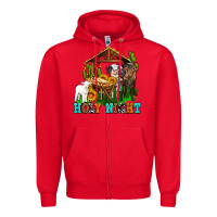 Red holy nıght cows and sunflowers Zipper Hoodie - AdoDesignShop