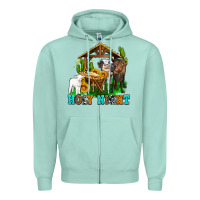 Seafoam holy nıght cows and sunflowers Zipper Hoodie - AdoDesignShop