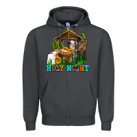 Smoke holy nıght cows and sunflowers Zipper Hoodie - AdoDesignShop