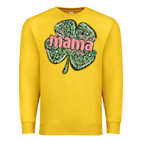 Lemon leopard shamrock mama Premium Sweatshirt - MaliasSmallBusiness