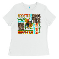 White rooster Ladies Tee - AdoDesignShop