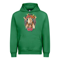 Emerald flower cow Urban Hoodie - Jasminsmagicworld