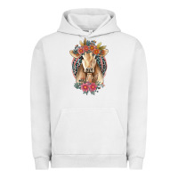 Pigment Lunar Rock flower cow Urban Hoodie - Jasminsmagicworld