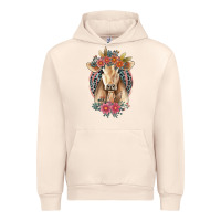 Sandshell flower cow Urban Hoodie - Jasminsmagicworld