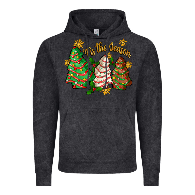 'tis The Season Christmas Cake Vintage Hoodie by Zillion Design Studio | Teevron