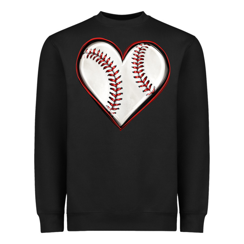 Baseball Heart Heavyweight Sweatshirt by texasbilliewilder | Teevron