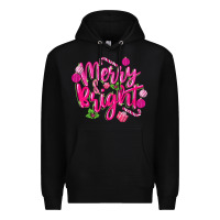 Black merry and bright Premium Hoodie - MaliasSmallBusiness