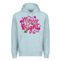 Blue Mist merry and bright Premium Hoodie - MaliasSmallBusiness